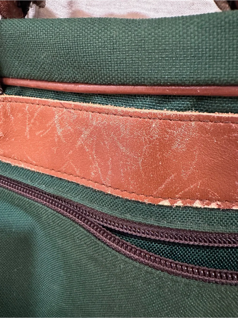 Vintage L.L. Bean Freeport Briefcase Messenger Bag Hunter Green Gorpcore